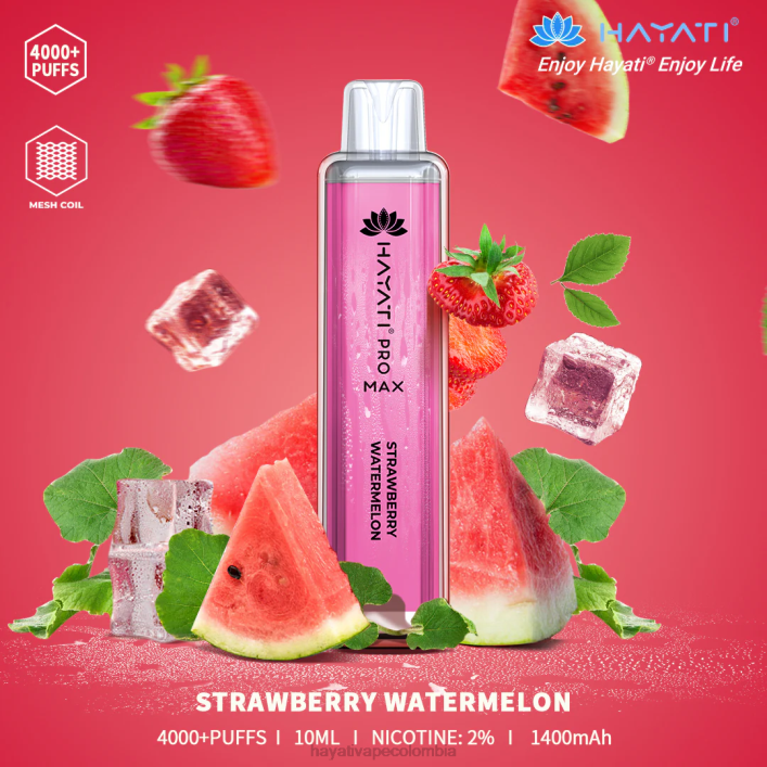 Hayati flavour vapes - 0NLV123 Hayati Pro Max desechable sandia fresa