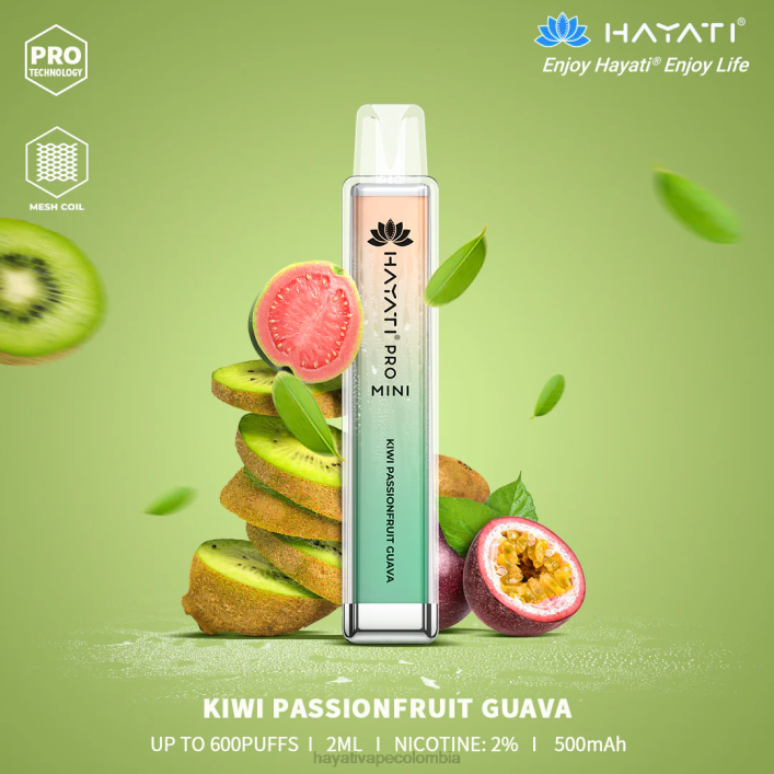 Hayati flavour vapes - 0NLV13 Hayati Pro Mini desechable cuava de maracuyá y kiwi