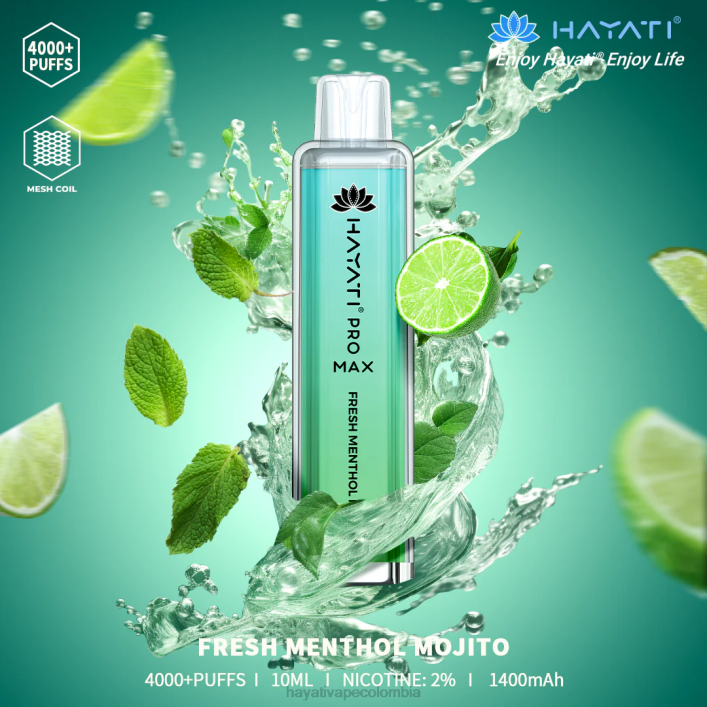 Hayati flavour vapes - 0NLV133 Hayati Pro Max desechable mojito mentolado fresco
