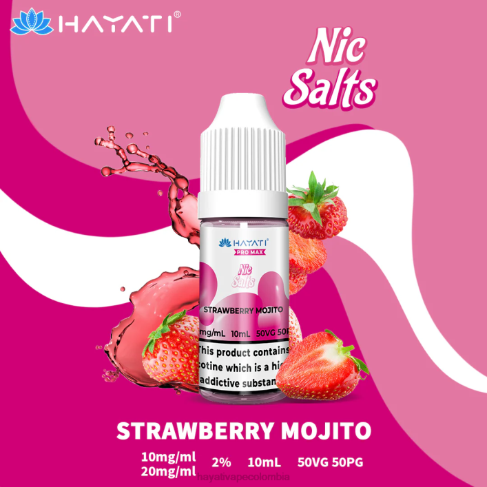 Hayati vape flavours - 0NLV244 Hayati Pro Max sales de nic mojito de fresa