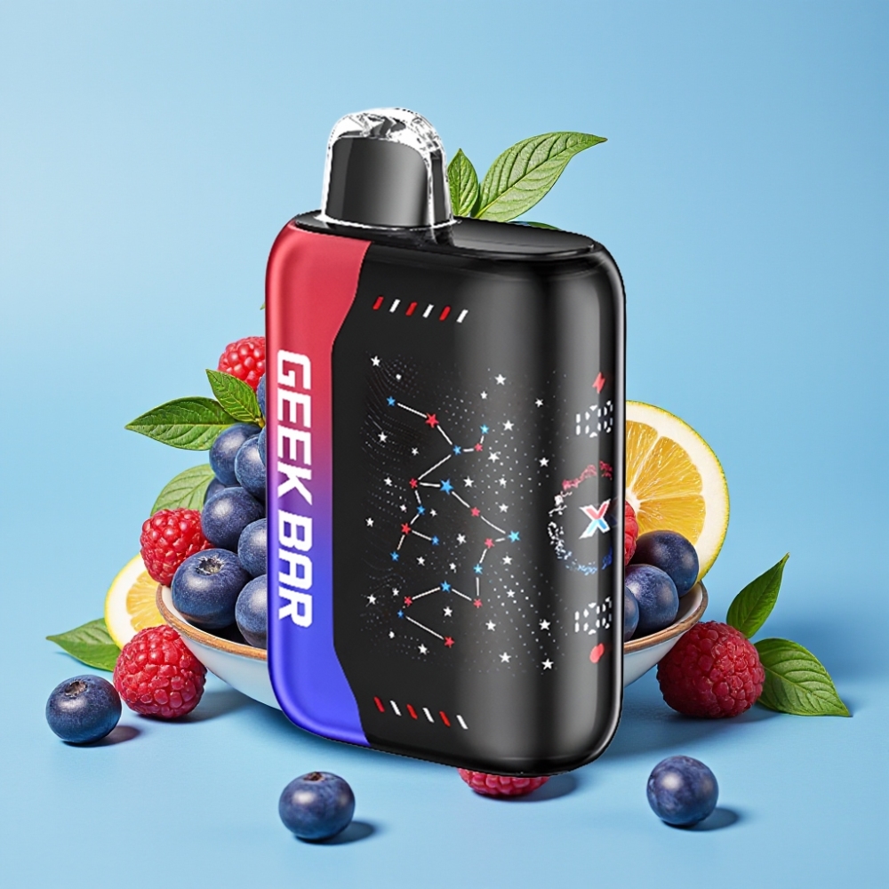 Geek Bar Pulse X 25000 Puffs 18mL Pantalla 3D USB-C Doble Malla Edición Patriota