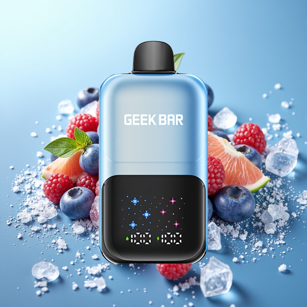 GEEK BAR 2GO Pantalla Grande 50000 Caladas 20mL Sabor Arándano Frambuesa Hielo