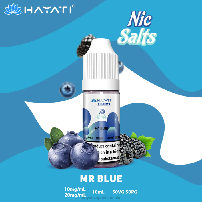 Hayati vape Colombia - 0NLV251 Hayati Pro Max sales de nic señor azul