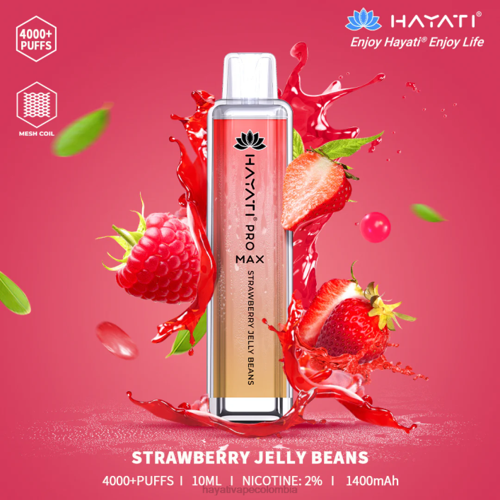 Hayati flavours Colombia - 0NLV142 Hayati Pro Max desechable gominolas de fresa