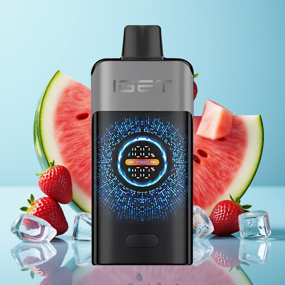 IGET ONE 12000 Caladas Material PCTG+ALU+PC Batería 2700 mAh Sabor Fresa Sandía Helada