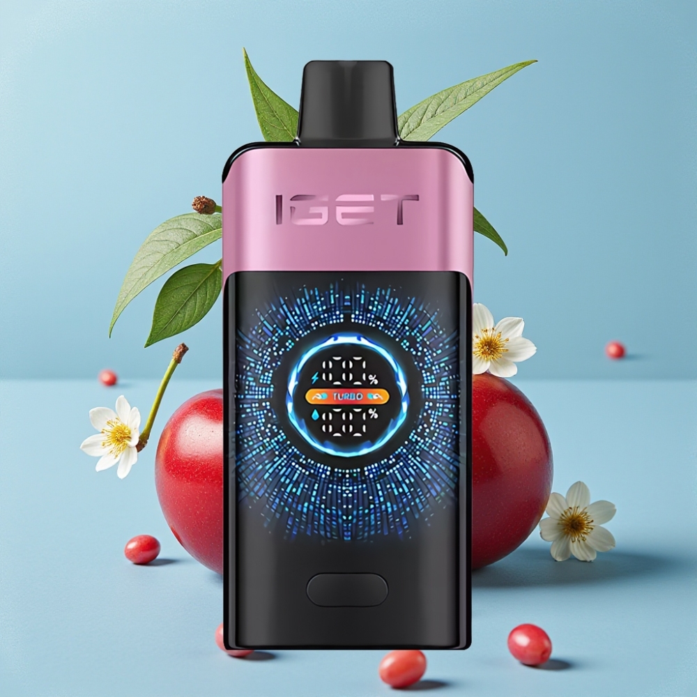 IGET ONE 12000 Puffs Vape Desechable Modo Turbo 9000 Puffs 2700 mAh Monstruo Cereza