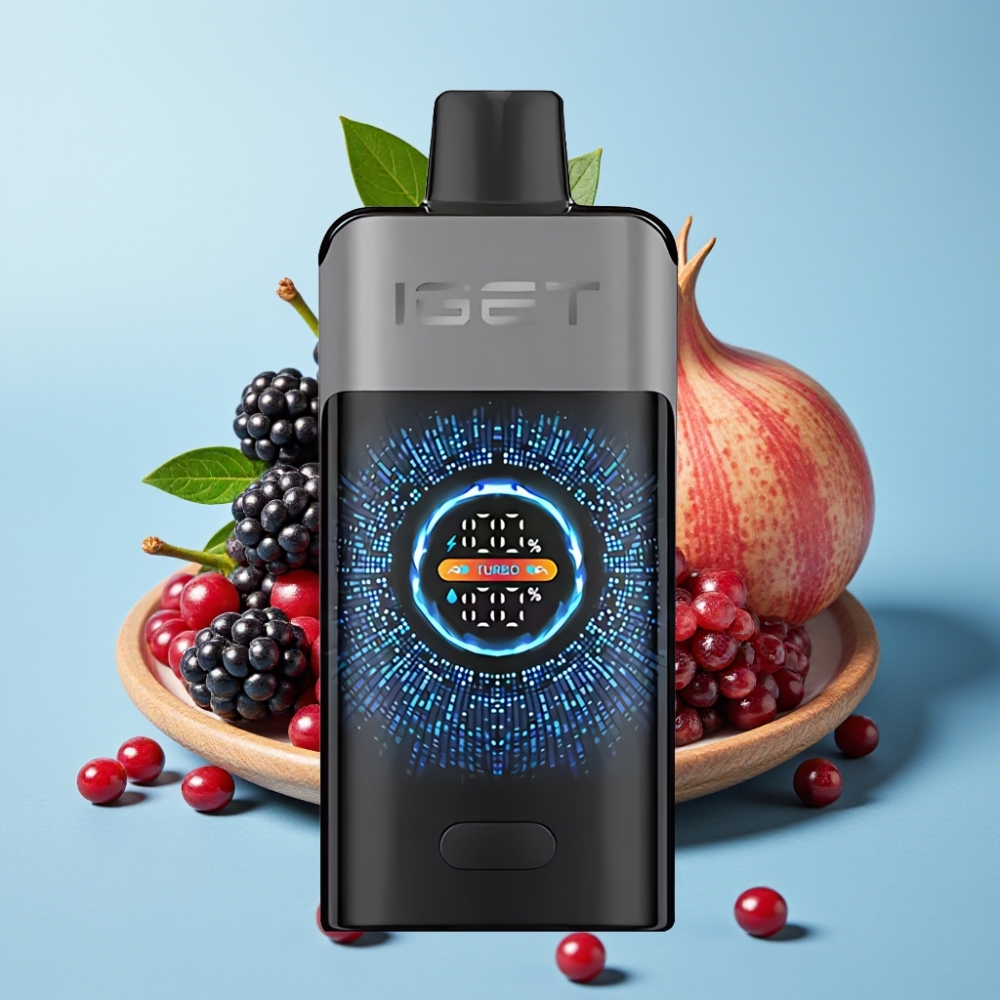 IGET ONE 12000 Puffs Modo Turbo 9000 Puffs Zarzamora Cereza Granada