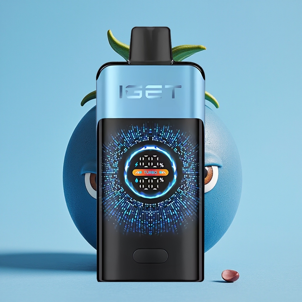 IGET ONE 12000 Puffs Turbo 9000 Pantallas 2700 mAh Monstruo Azul