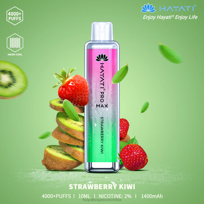 Hayati vape flavours - 0NLV134 Hayati Pro Max desechable kiwi fresa