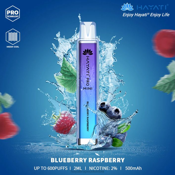 Hayati vape near me - 0NLV6 Hayati Pro Mini desechable frambuesa arándano