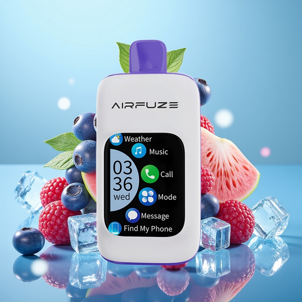 Airfuze Smart Pro 40000 Puffs 20ML 900mAh 2%/5% Nicotina Modos Suave/Normal/Boost Sabores Blue Razz Ice