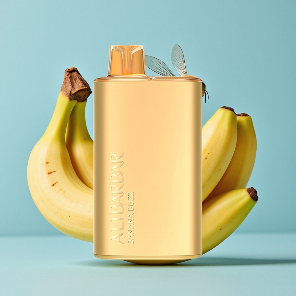 Alibarbar Rich 8000 Puffs Vape Desechable 20ml 2000mAh Sabor Plátano Energético