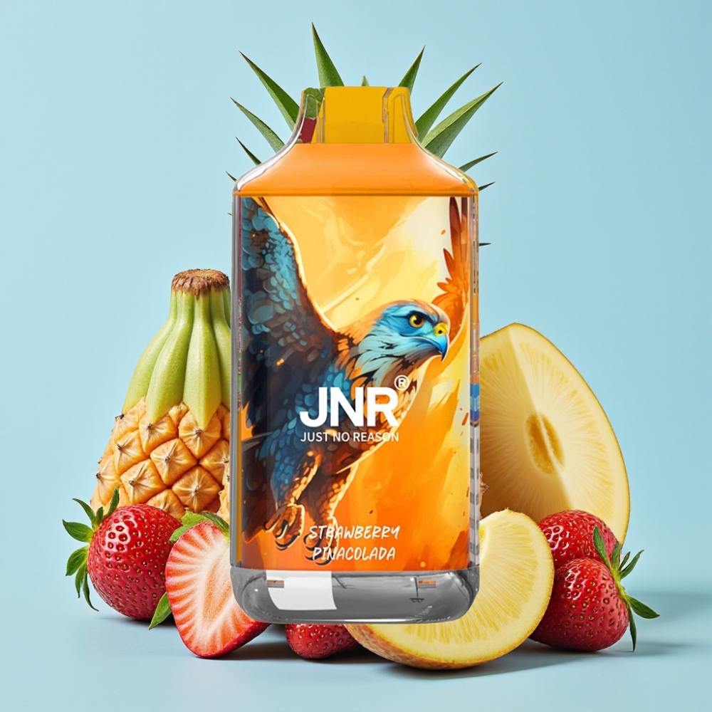 JNR Falcon 16000 Puffs 850mAh 22ml Doble Malla Fresa Piña Colada