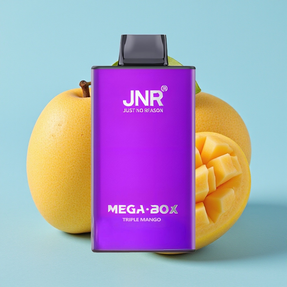 JNR Mega Box 25000 Puffs Recargable con Triple Mango, 30ml, Batería 850mAh