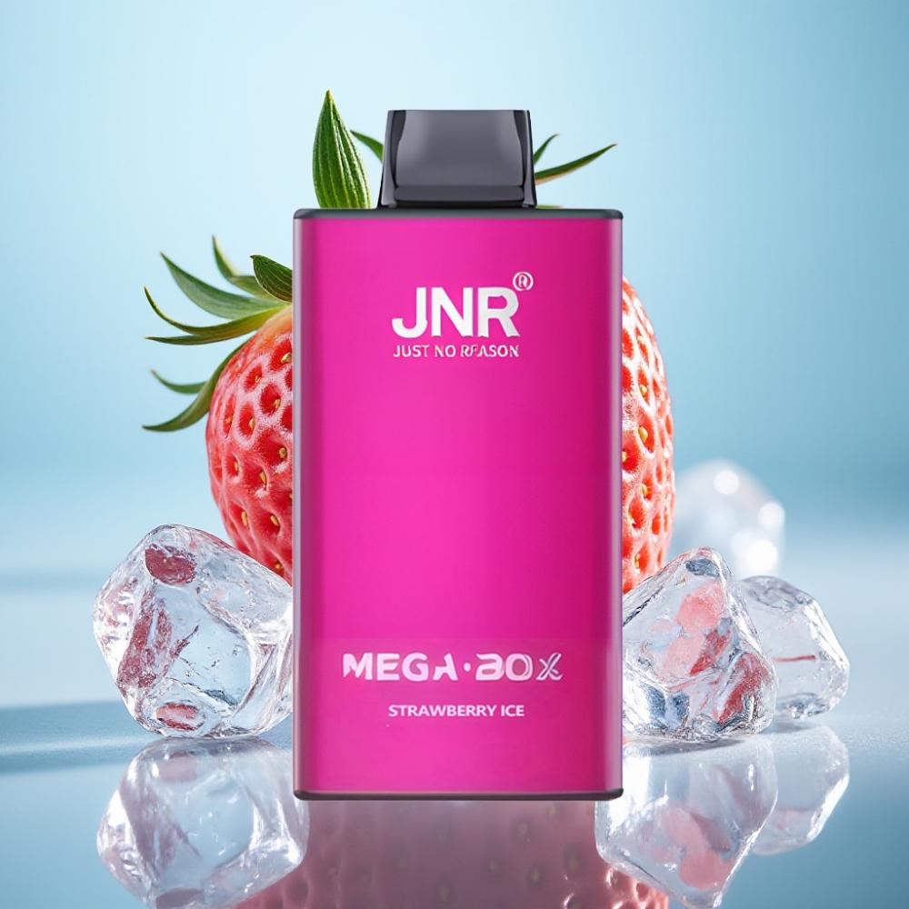 JNR Mega Box 25000 Puffs Vape Desechable con 30ml de Líquido y 2% de Nicotina Sabor Fresa Helada