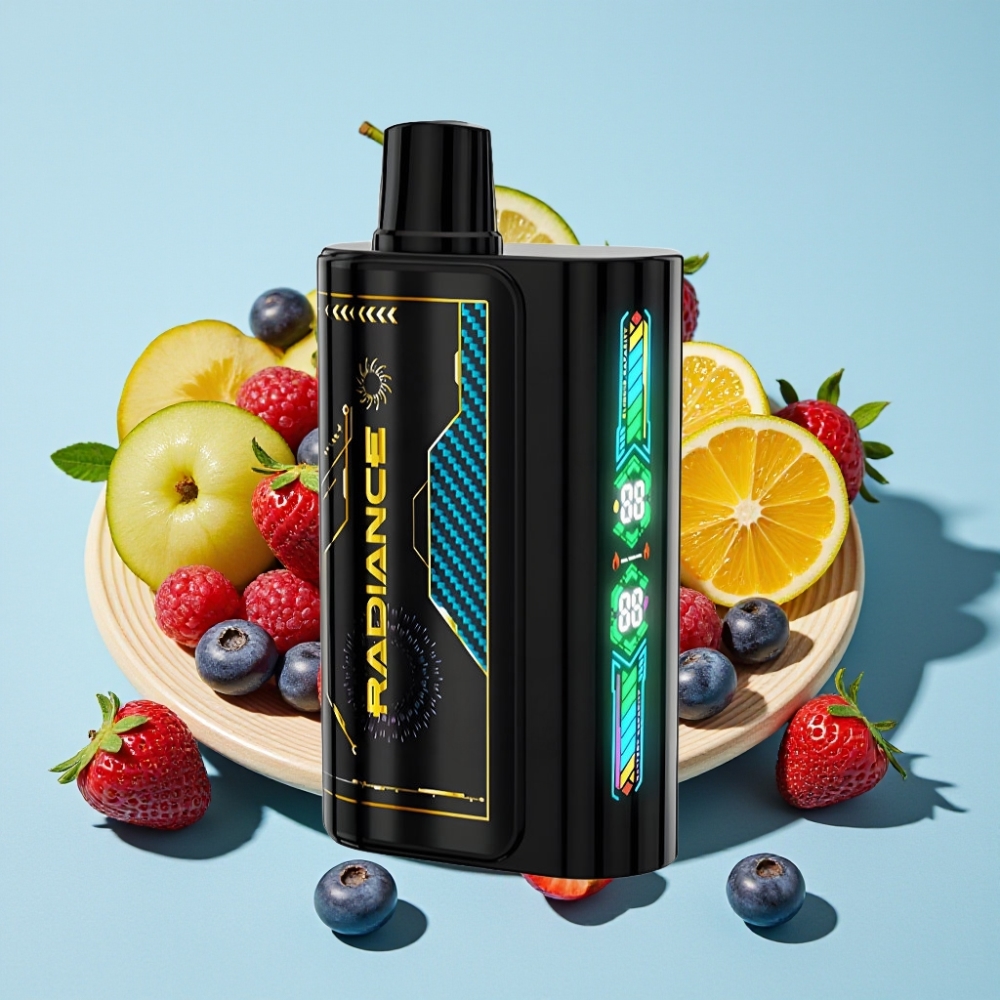 JNR Radiance 31000 Puffs Pantalla Inteligente Batería Recargable 950 mAh Frutos Rojos