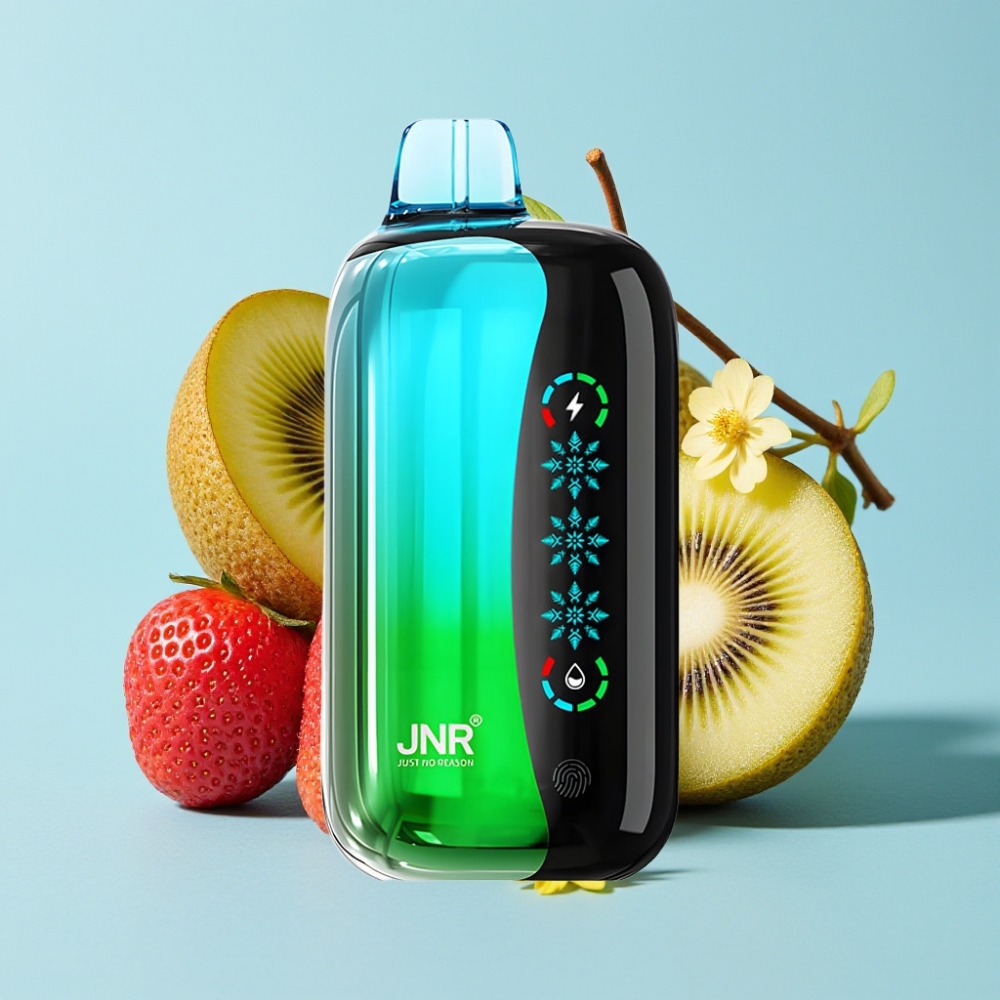JNR Flex Ice 21000 Puffs Ajustable 26ml Pantalla Táctil Fresa Kiwi