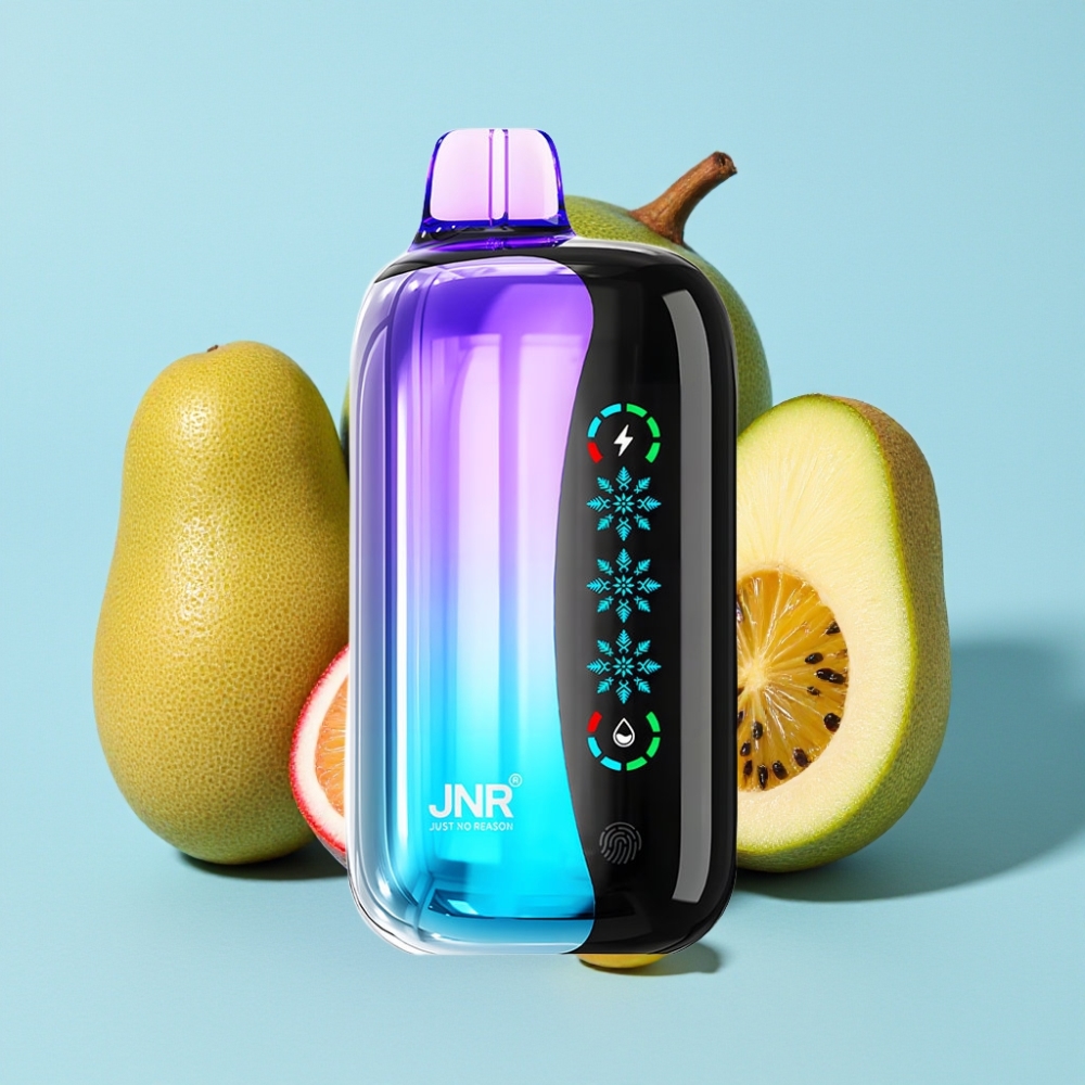 JNR Flex Ice 21000 Puffs Vaporizador Desechable Aire Ajustable Pantalla Táctil Sabor Kiwi Maracuyá Guayaba