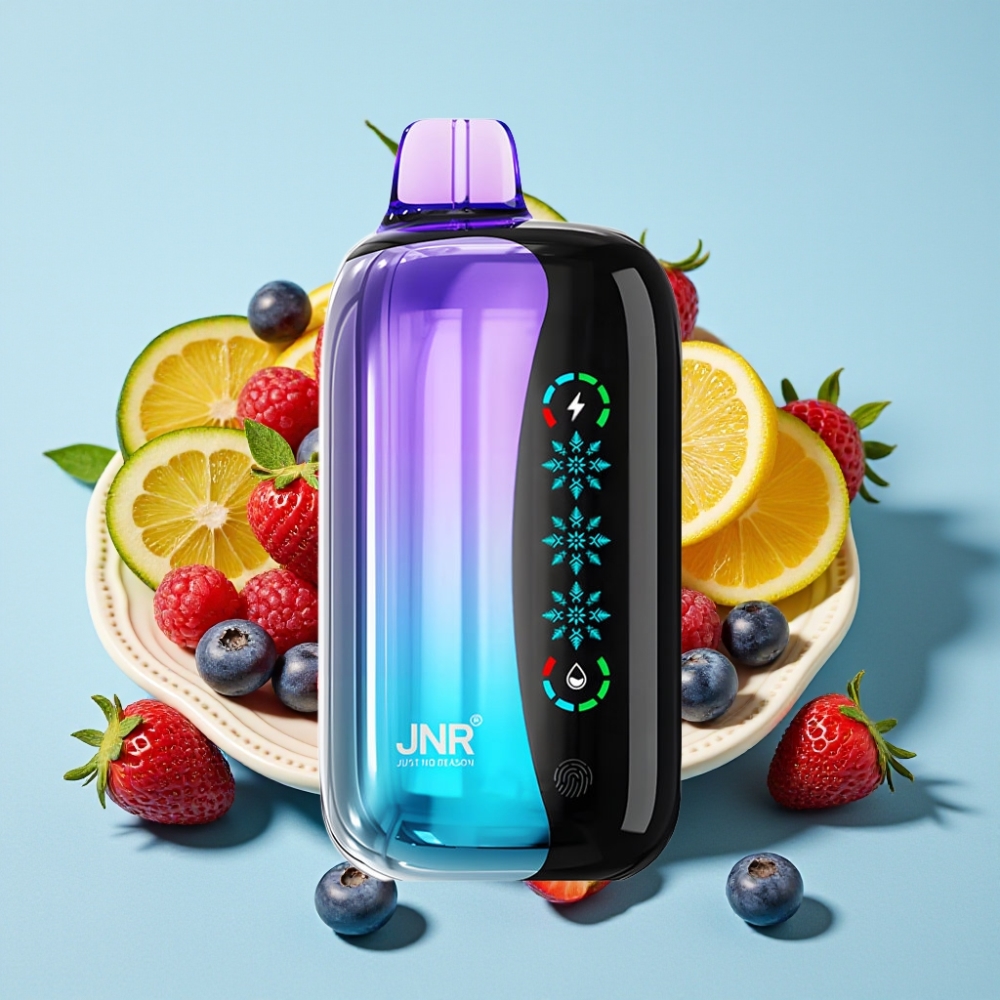 JNR Flex Ice Ajustable 21000 Puffs 26ml Pantalla Táctil Dual Mesh 12 Ohm Baya Mixta