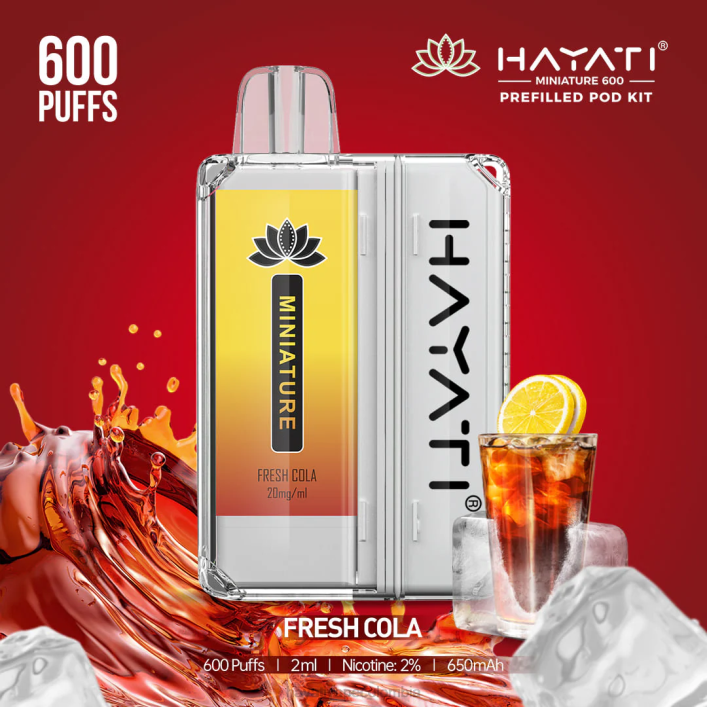 Hayati vape liquid - 0NLV35 Hayati Miniature kits de 600 cápsulas refresco de cola