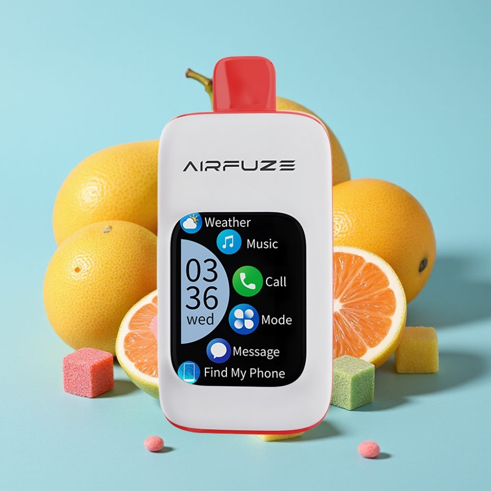 AirFuze Smart 30000 Puffs Disposable Pod 5 Nicotina 900mAh Tipo C Gominola Ácida Jugosa