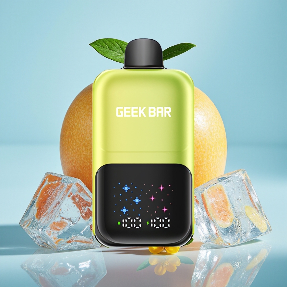 GEEK BAR 2GO 20ml 50000 Caladas Pantalla Interactiva Sabor Manzana Ácida Helada