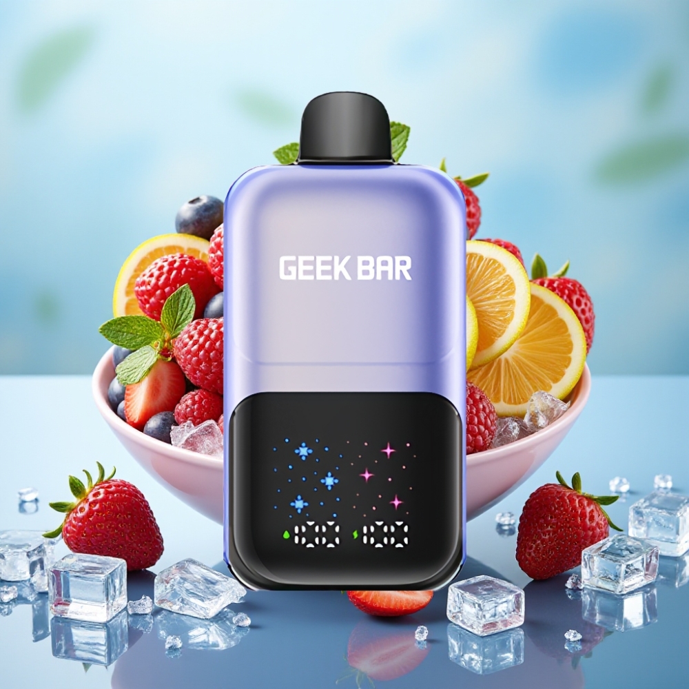 GEEK BAR 2GO 20ml 50000 Caladas Pantalla Interactiva Sabores Ajustables Bayas Mixtas Heladas