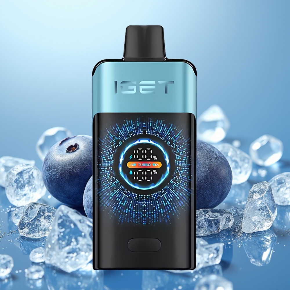 IGET ONE 12000 Caladas Material PCTG+ALU+PC Batería 2700mAh Sabor Arándano Helado