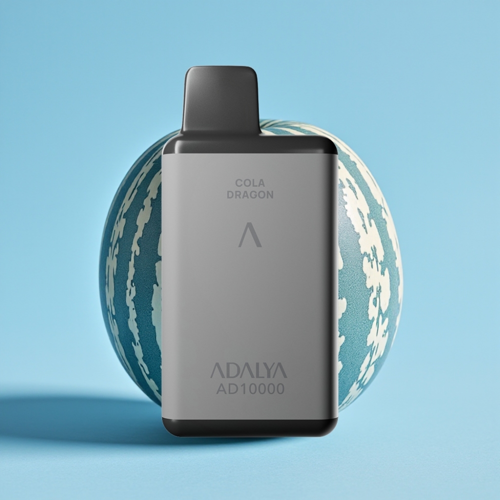 Adalya AD 10000 Puffs Vape Desechable Gris Espacial con Sabor a Melón Azul