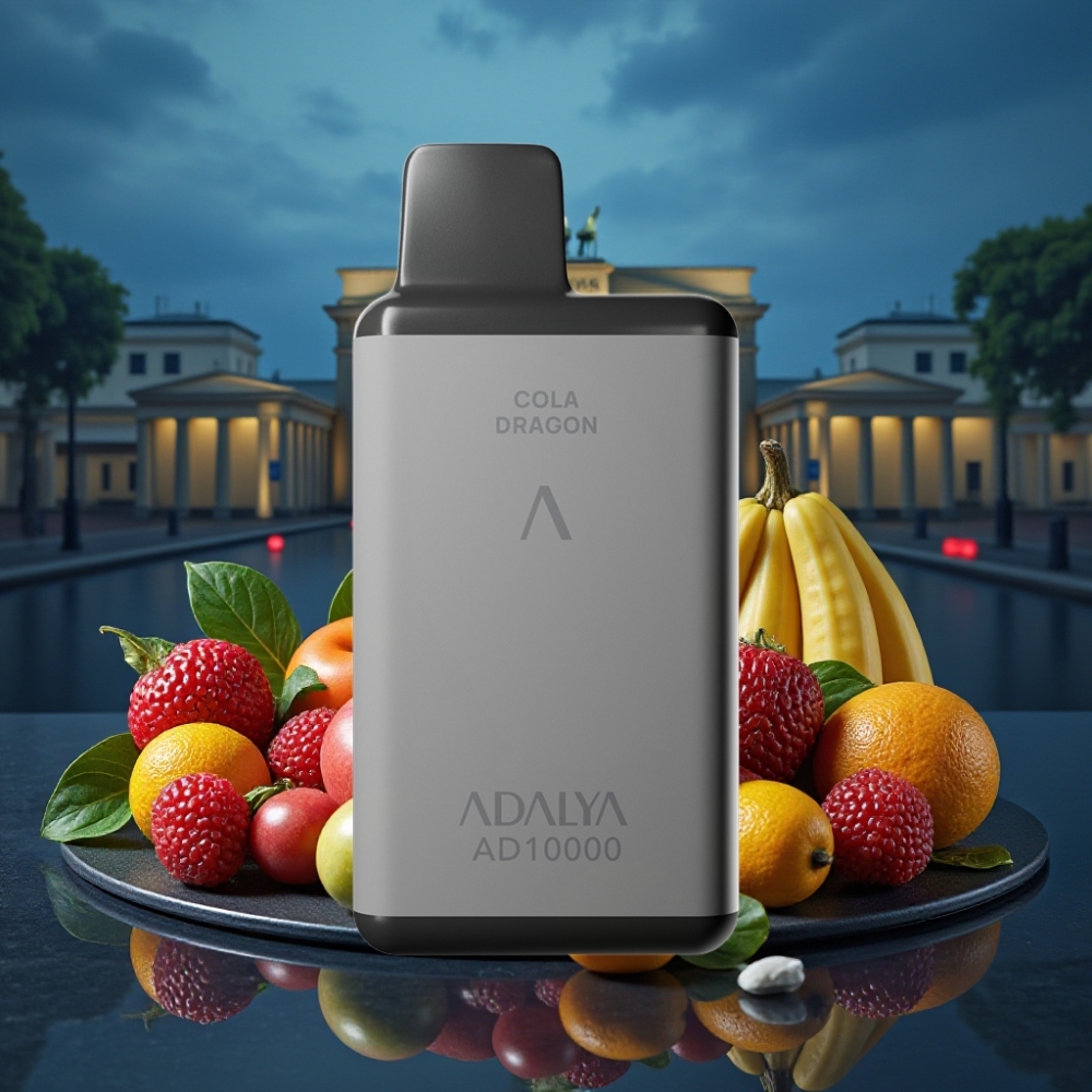 Adalya AD 10000 Puffs Vape Desechable Gris Espacio Noche de Berlín USB-C 14ml